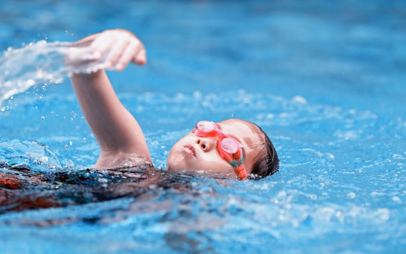 Children,Girl,In,Swimming,Pool